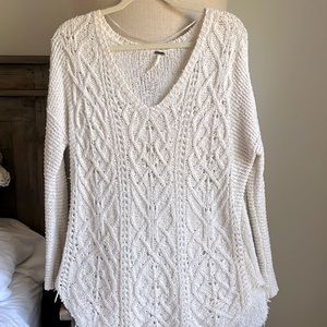 Free People Small oversized cream sweater